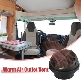 X AUTOHAUX 2pcs Warm Air Vent Outlet 65mm Plastic Ducting Heater Air Vent Outlet for Car Auto Bus RV ATV