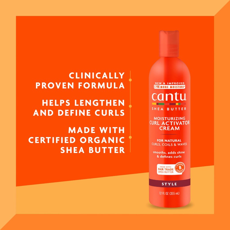 Cantu Shea Butter for Natural Hair Moisturizing Curl Activator Cream,