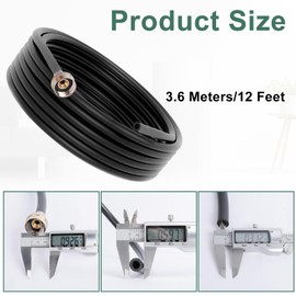 12 FT Dehumidifier Drain Hose 3/4 Inch FHT Connection Brass Thickened Drain Hose, Heavy Duty and Flexible Drainage Hose fits for Most of Dehumidifiers