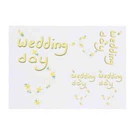 Azeeda 4 x 'Hochzeitsfeiern ' Temporäre Tattoos - Wasserfest, Hautfreundlich & Ungiftig · Transfers in Verschiedenen Größen (TO00074938)