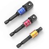 CIGOTU Socket Adapter Extension Set, 1/4, 3/8, 1/2 Inch Hex
