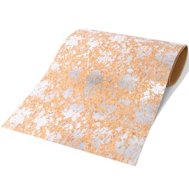 CanaanTree Peel and Stick Wallpaper, Self-Adhesive Cork Wallpaper Inlaid with Silver Foil, Removable Textured Wallpaper, 16.5"x118.1" (Rosy Cloud)