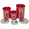 Home Basics 3 Piece Canister Set for the Kitchen Kitchen