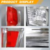 Mayello Chrome Clear Pair Tail Lights For 2016-2023 Toyota Tacoma