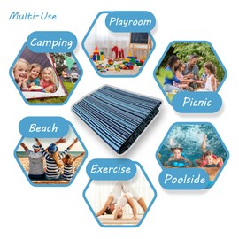 Plastic Straw Water Resistant Outdoor Rug 4x6 | Outdoor Rugs for Patio, Deck, Porch, Entryway | Fade Resistant Outside Area Rug | 4' x 5'11''