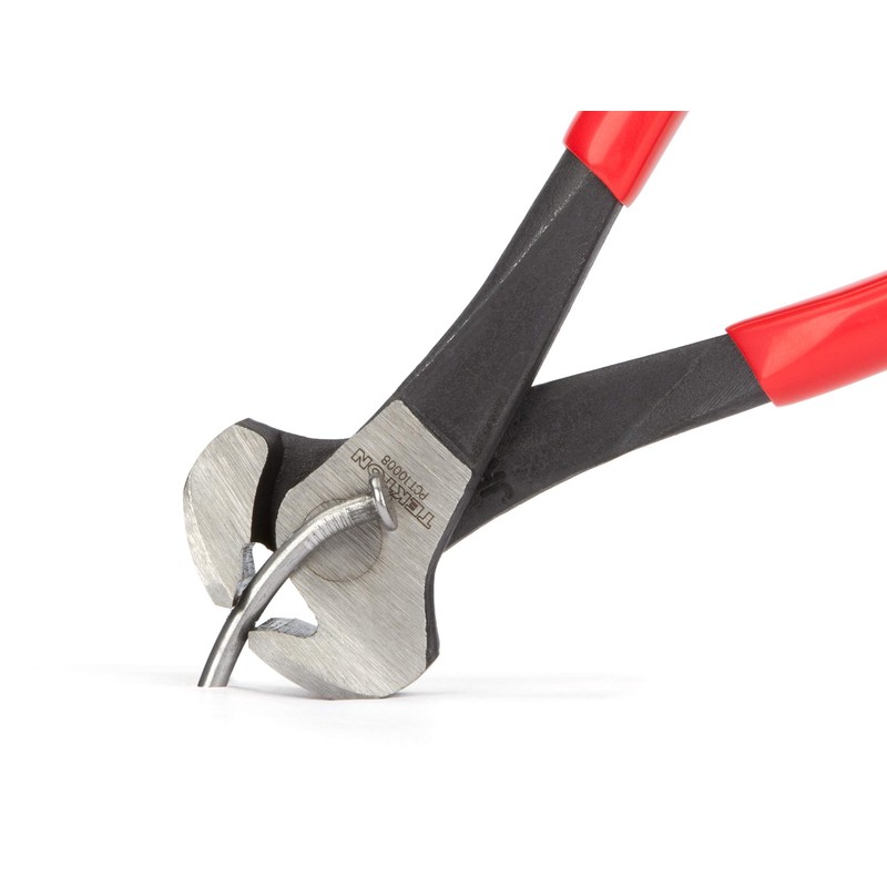 TEKTON 8 Inch End Cutting Pliers | PCT10008, Red