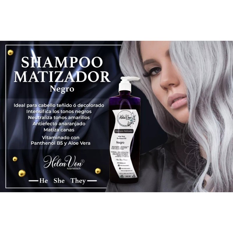 Helen Von Kosmetisch Shampoo Matizador Negro 340 Ml Helen Von