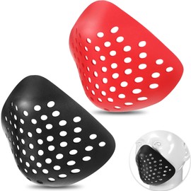 Sratte 2 Pcs 3D Mask Silicone Face Shaping Shell Inner Bracket Mask Cosplay Props Adult Inner Face Cover Costume(Red, Black)