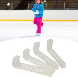 Zerodis Ice Skate Blade Guard, Ice Skate Guard Spring Design for Hockey Skates (Translucent)