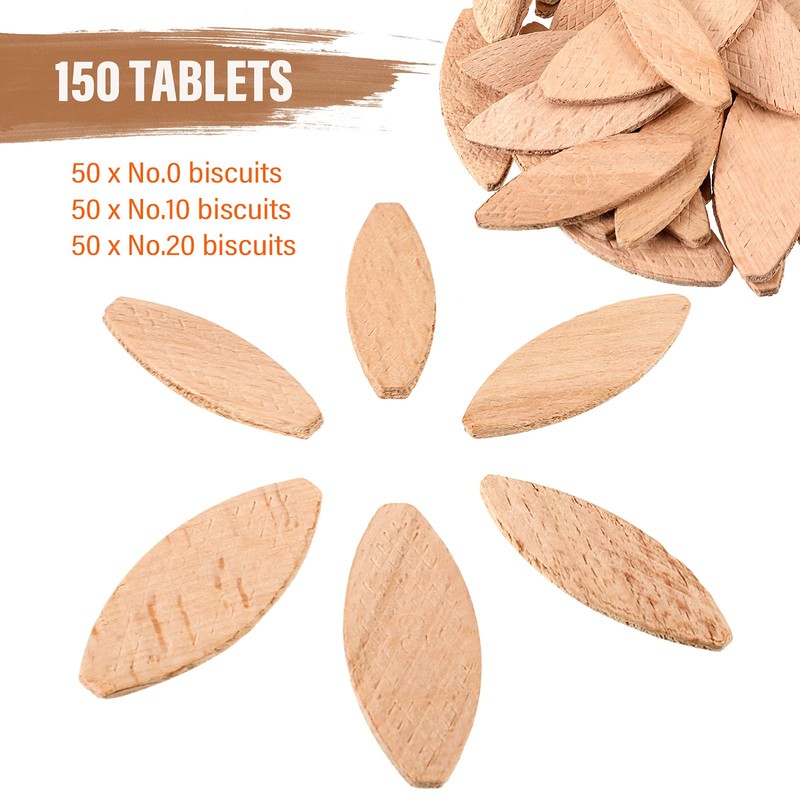 Yalikop Beechwood Joiner Biscuits Number 0, 10, 20 Wood Joining