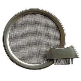 Stainless Steel Smoking Sieve 11.5 cm with Brush