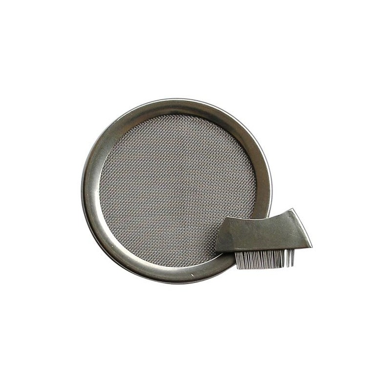 Stainless Steel Smoking Sieve 11.5 cm with Brush