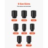 VEVOR Axle Nut Impact Socket Set - 1/2" Drive Deep