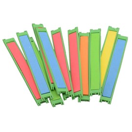 luzen 12Pcs Foam Board Fishing Line Holder Keeper Wrapped Wire Leader Winding Board Tool for Fishing Line Organizer Storage Accessories, Random Color