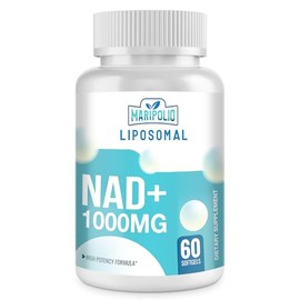 Maripolio Suplemento liposomal NAD+ de 1000 mg | Alta biodisponibilidad Entrega liposomal | Energía celular y apoyo de bienestar | Suplemento dietétic