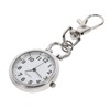 Hemobllo Pocket Watch with Key Buckle, Large Number Portable Keychain