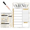 Weekly Meal Planner Dry Erase Board for Refrigerator - Marble
