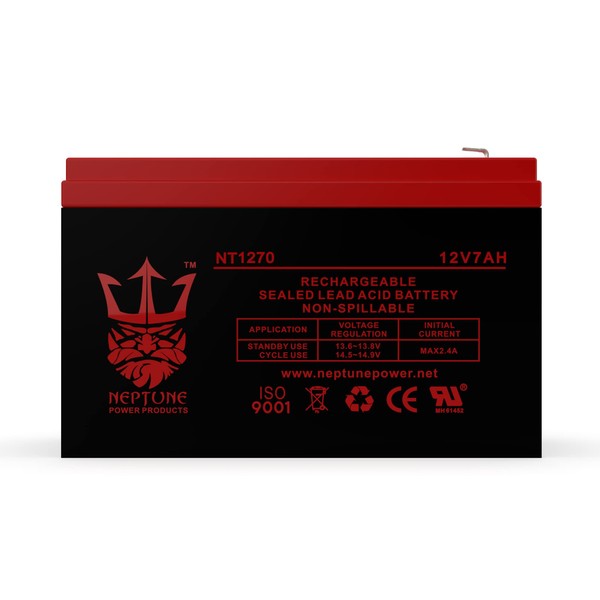 Neptune Brand NT1270 12V 7Ah Replacement Battery for Verizon FiOS