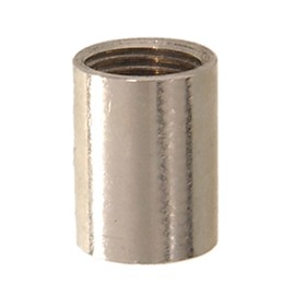 B&P Lamp® Brass Coupling, 1/8F, Nickel Plated
