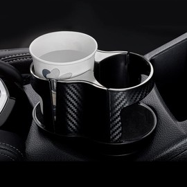 2 in 1 Auto Cup Holder Expander Adapter with 360 Adjustable Base Universal Detachable ABS Storage Organizer Multifunctional car Water Cup Drink Holder for Boat/Caravan/SUV/Mini-Van/crossovers