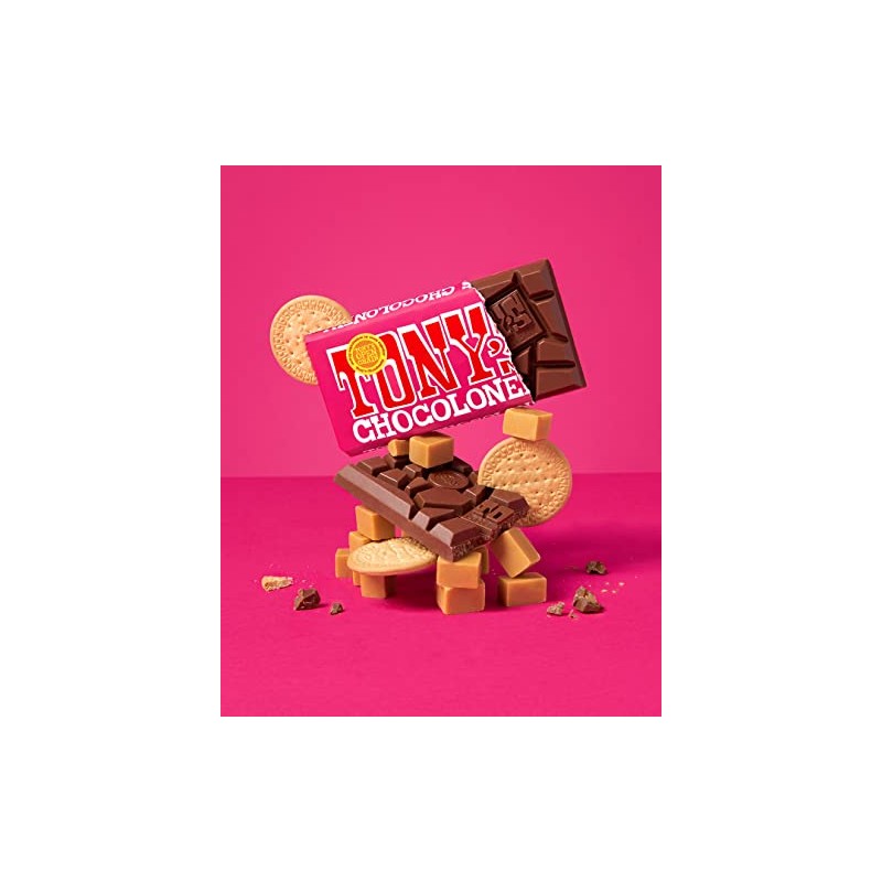 Tony’s Chocolonely Belgian Milk Chocolate Candy Bar With Caramel &
