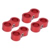 4PCS Hose Separator AN8 Automobile Oil Pipes Fixing Adapter Aluminum