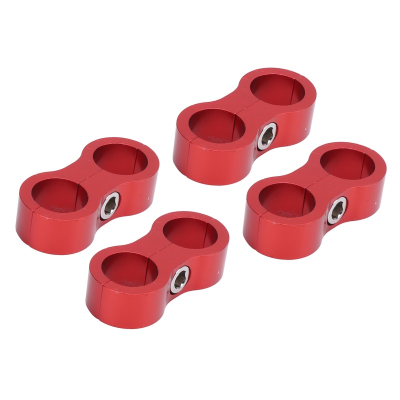 4PCS Hose Separator AN8 Automobile Oil Pipes Fixing Adapter Aluminum