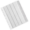 Q-Connect 1-75 Index Multi-Punched Reinforced Board Clear Tab A4 White
