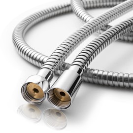 OFFO Shower Hose, 100 in Bidet Hose High Pressure Explosion Proof for Bidet Sprayer Stainless Steel Electroplating with Woven Inner Tube, Chrome