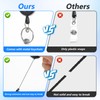 Afcabakila 30 PCS Retractable Badge Holder Bulk, Name ID Badges