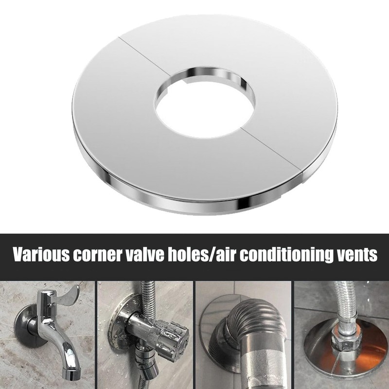 BRIOTA 4 pieces heating pipe rosette, stainless steel pipe cover,