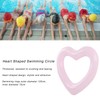 Heart Shaped Swimming Circle 120cm Thick Tear Resistant PVC Material