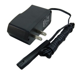 HQRP AC Adapter fits Braun Series 7 Model 740s-6 Type 5697 Shaver Charger Power Supply Cord + Cleaning Brush
