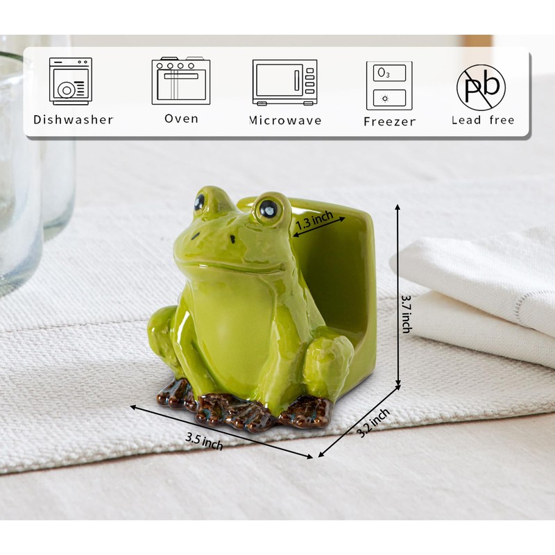 dgudgu Frog Sponge Holder for Kitchen Sink Cute Kitchen Sponge