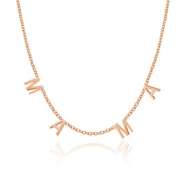 Mama Necklace for Mothers Day Gift Mother Necklace Mama Necklaces for Women Mom Necklace Gifts for Mothers Day Great Mothers Day Gifts for Mom (C:Rose Gold)