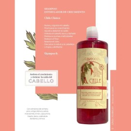Shampoo Estimulador Crecimiento Chile Clasico 1lt. Florigan