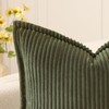 Mecatny Corduroy Fall Throw Pillow Covers 18x18 Set of 2,