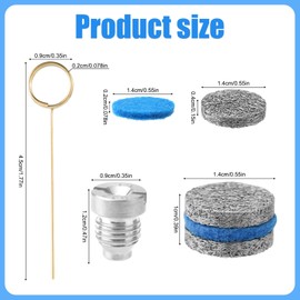 NQEUEPN 0.04in Foam Cannon Orifice Nozzle Tips, 3000 PSI Foam Cannon Nozzle Replacement Universal Foam Cannon Nozzle with 2 Foam Maker Mesh Cleaning Needle Cotton Pad for Snow Foam Lance