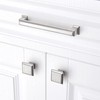YCSJ Square Knobs - 10 Pack / 1.3 Inch, /Brushed