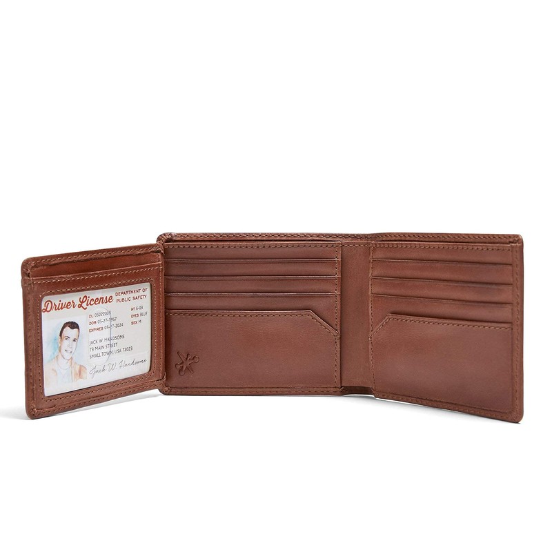 House of Jack Co. Baseball Wallet for Men, Leather Bifold