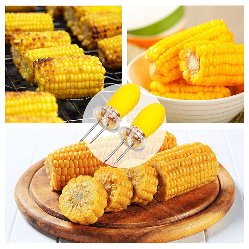 10Pcs/5Paris Corn Holders Corn on The Cob Stainless Steel Corn