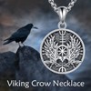 VONALA St Christopher/Viking Owl/Viking Raven/Phoenix Necklace Sterling Silver St Christopher/Viking