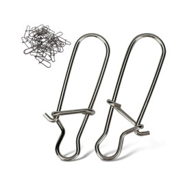 QLEUIFT 100 Pieces Swivel Fishing Stainless Steel Fishing Swivel Fishing Swivel Fishing Accessories for Fishing Ball Bearing Swivel Fishing Ball Bearing for Fishing Freshwater Quick Connect Fishing