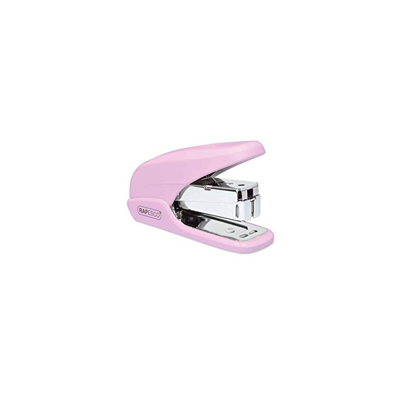 Rapesco 1337 X5-Mini Less Effort Stapler, Candy Pink