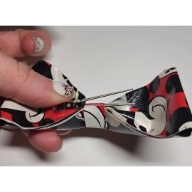 Handmade Tropical Palm Trees Sunset Strip Duct Tape Bow Hair Clip bowtie handmade