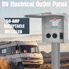 Temporary Electrical Power Outlet Panel Weatherproof RV Receptacle Box with