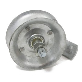 5" Steel Pipe Track Roller (Safety) Galvanized for 1 5/8" O.D. Pipe Track