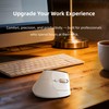 MiniLuxis Ergonomic Vertical Mouse, Dual Scroll, Tri-Mode, OLED Display