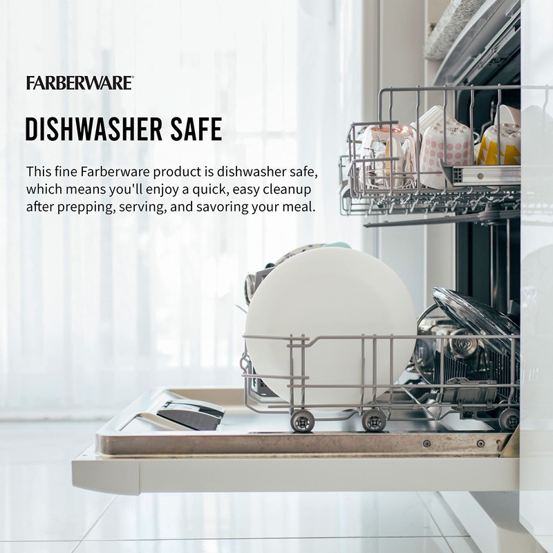 Farberware Extra-Large Plastic Cutting Board, Dishwasher- Safe Poly Chopping Board