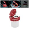 Car Ashtray DiamondStudded Smokeless Container with LED Light Indicator Multifunctional
